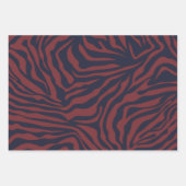 Zebra Muster Modern Christmas Preppy Animal Print Geschenkpapier Set (Vorderseite 3)