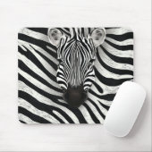 Zebra-Muster Mousepad (Mit Mouse)