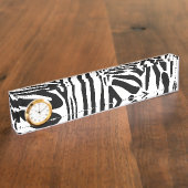 Zebra-Muster Namensplakette (Seite)