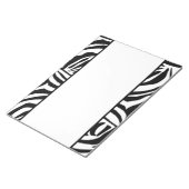 Zebra-Muster Notizblock (angewinkelt)
