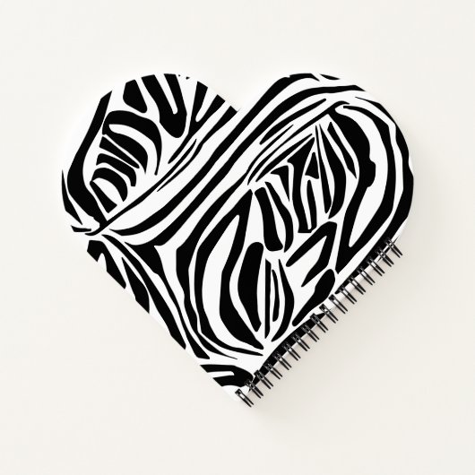 Zebra-Muster Notizblock (Rückseite)