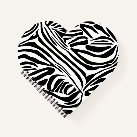 Zebra-Muster Notizblock (Vorderseite)