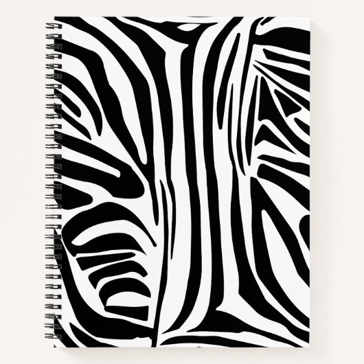 Zebra-Muster Notizblock (Vorderseite)