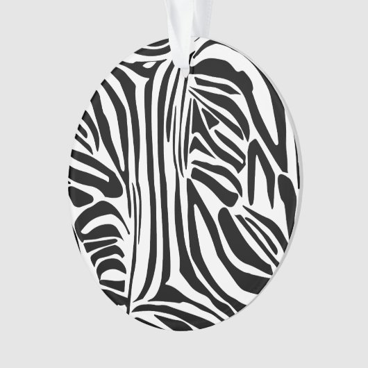 Zebra-Muster Ornament (Vorderseite)