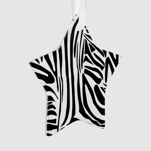 Zebra-Muster Ornament (Vorderseite)
