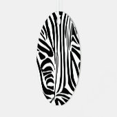 Zebra-Muster Ornament Aus Metall (Vorderseite links)