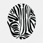 Zebra-Muster Ornament Aus Metall (Rückseite)