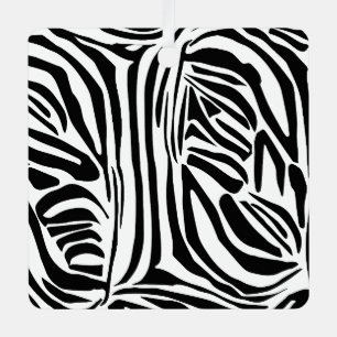 Zebra-Muster Ornament Aus Metall