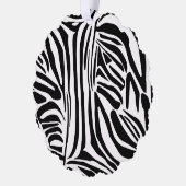 Zebra-Muster Ornament Karte (Links)