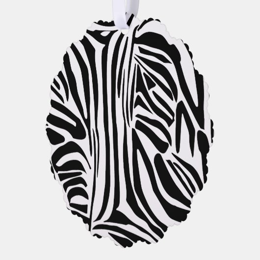 Zebra-Muster Ornament Karte (Links)