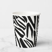 Zebra-Muster Pappbecher (Rückseite)