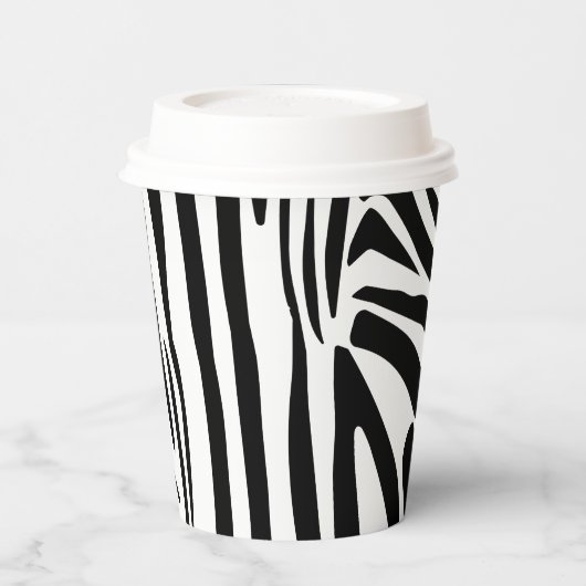 Zebra-Muster Pappbecher (Links)