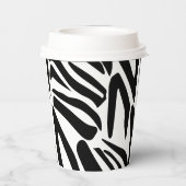 Zebra-Muster Pappbecher (Rückseite)