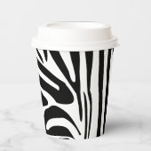 Zebra-Muster Pappbecher (Vorderseite)