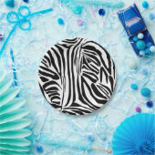 Zebra-Muster Pappteller (Party)