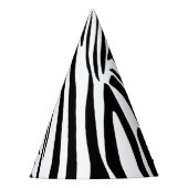 Zebra-Muster Partyhütchen (Vorderseite)
