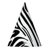 Zebra-Muster Partyhütchen (Links)