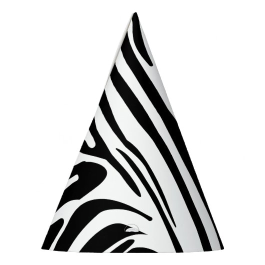 Zebra-Muster Partyhütchen (Links)