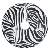 Zebra-Muster Polyester Weihnachtsbaumdecke (Vorderseite)