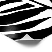 Zebra-Muster Poster (Ecke)