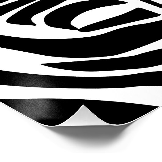 Zebra-Muster Poster (Ecke)