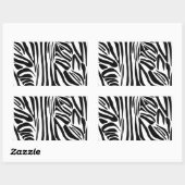 Zebra-Muster Rechteckiger Aufkleber (Blatt)