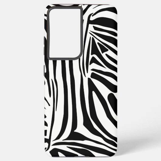 Zebra-Muster Samsung Galaxy Hülle (Rückseite)