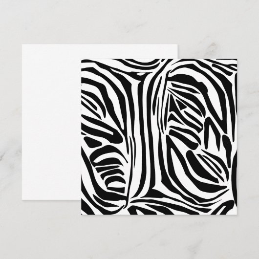Zebra-Muster Save The Date (Vorne/Hinten)