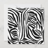 Zebra-Muster Save The Date (Vorderseite)