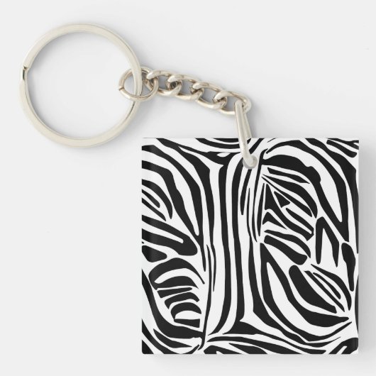 Zebra-Muster Schlüsselanhänger (Vorderseite)