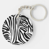 Zebra-Muster Schlüsselanhänger (Rückseite)