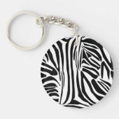 Zebra-Muster Schlüsselanhänger (Vorderseite)