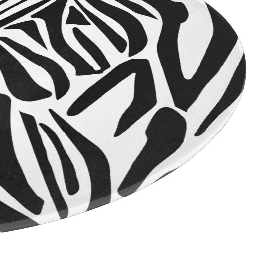 Zebra-Muster Schneidebrett (Ecke)