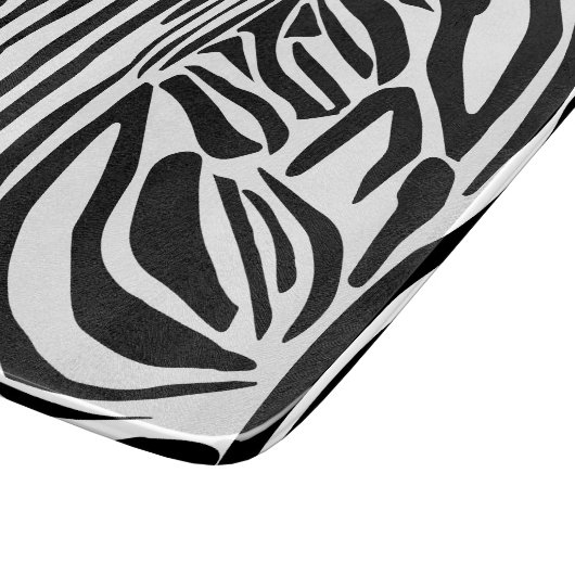 Zebra-Muster Schneidebrett (Ecke)
