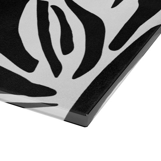Zebra-Muster Schneidebrett (Ecke)