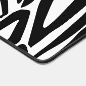 Zebra-Muster Schreibtischunterlage (Ecke)