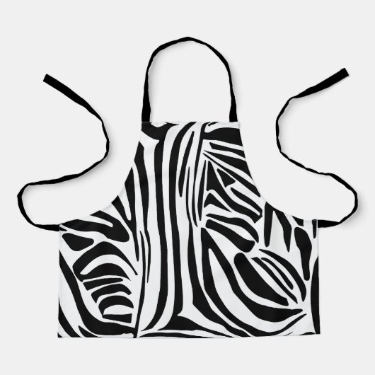 Zebra-Muster Schürze (Vorderseite)