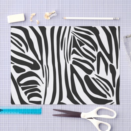 Zebra-Muster Seidenpapier (Handwerk)