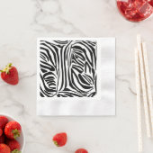 Zebra-Muster Serviette (Beispiel)