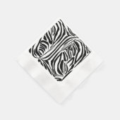 Zebra-Muster Serviette (Ecke)