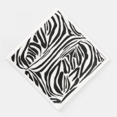Zebra-Muster Serviette (Ecke)