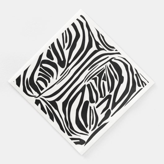 Zebra-Muster Serviette (Ecke)