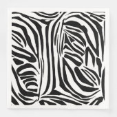 Zebra-Muster Serviette (Vorderseite)