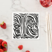 Zebra-Muster Serviette (Beispiel)