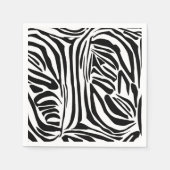 Zebra-Muster Serviette (Vorderseite)