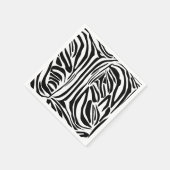 Zebra-Muster Serviette (Ecke)