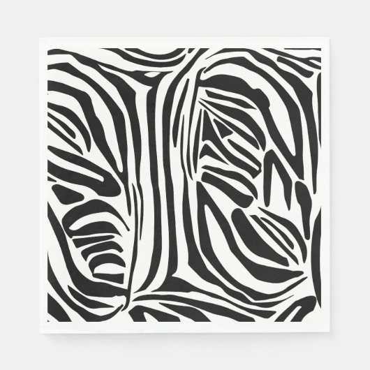 Zebra-Muster Serviette (Vorderseite)
