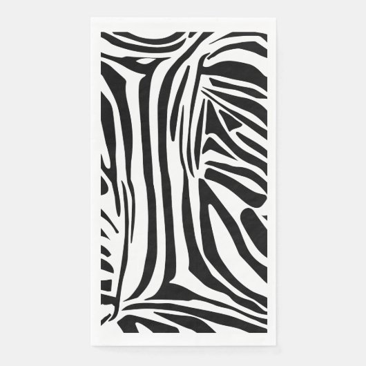 Zebra-Muster Serviette (Vorderseite)