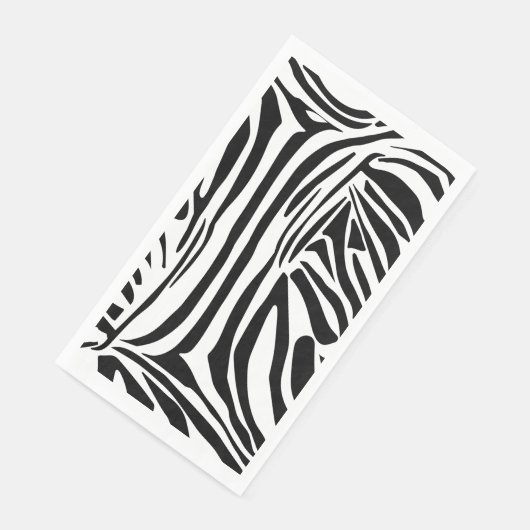 Zebra-Muster Serviette (Ecke)