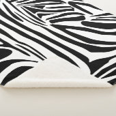 Zebra-Muster Sherpadecke (3/4)